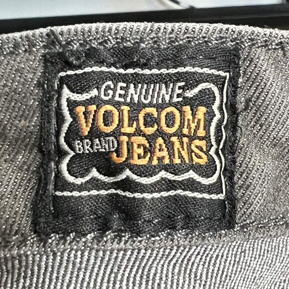 Volcom Jeans Womens 26 Skinny Mid Rise Jegging Stretch Denim Geometric Print - Picture 3 of 13